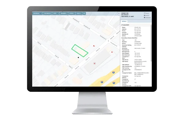 LightBox Live layering SANBORN MAPS over a current aerial photo.
