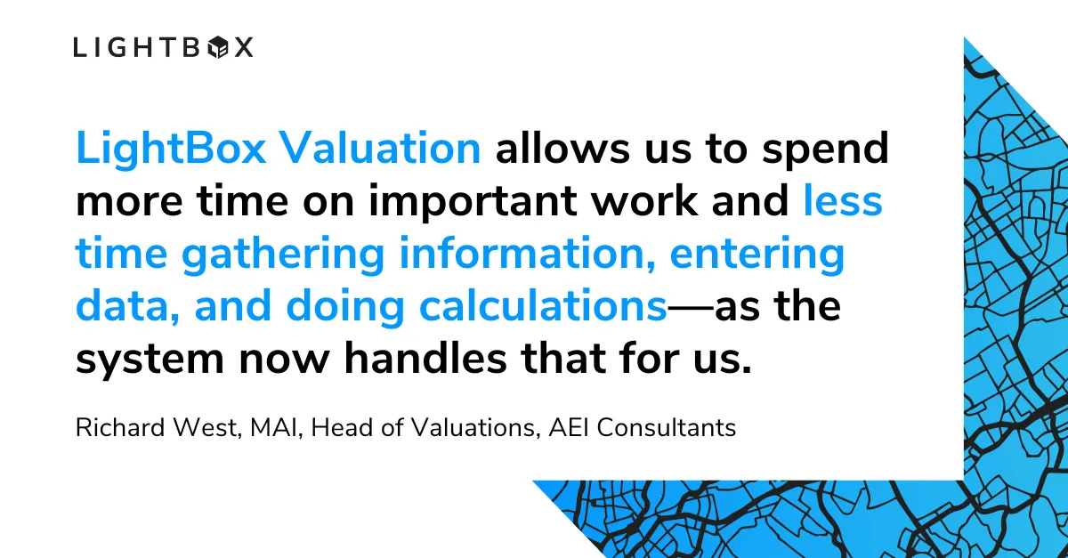 LightBox Valuation AEI Consultants Richard West quote