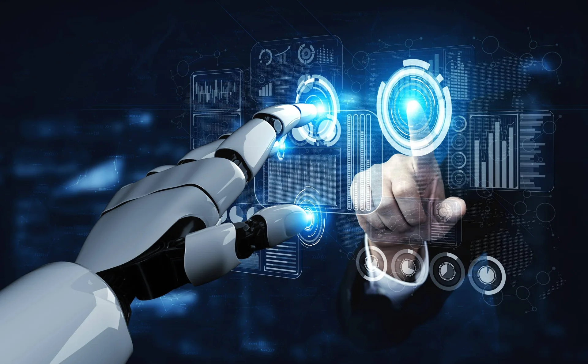 3d,Rendering,Artificial,Intelligence,Ai,Research,Of,Robot,And,Cyborg